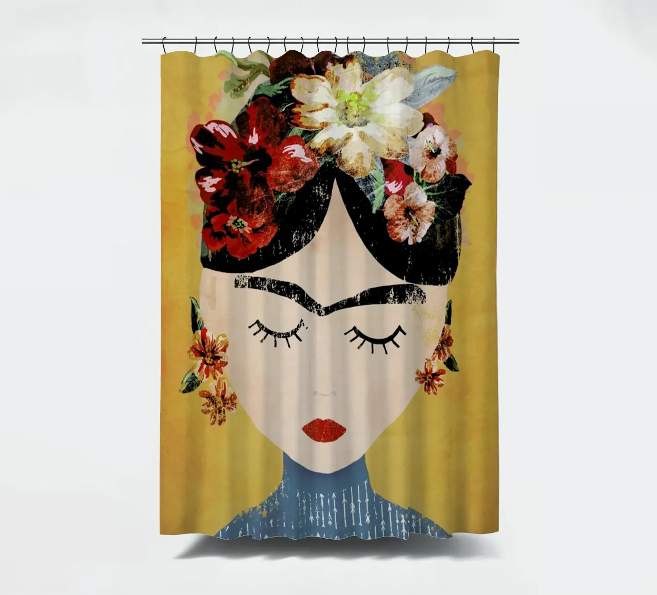 Frida (Yellow) rideau de douche de treechild