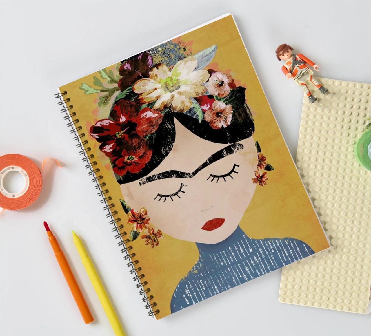Frida (Yellow) Ringbuch von treechild