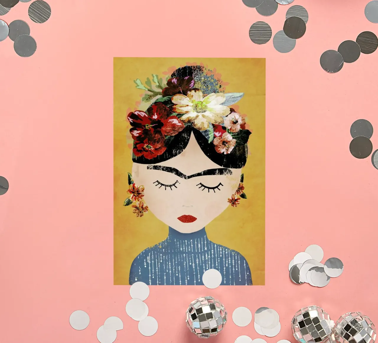 Frida (Yellow) autocollant de treechild