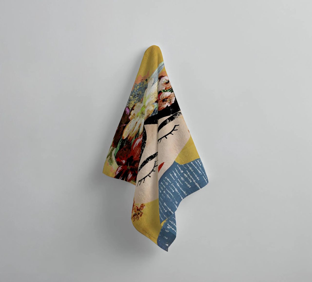 Frida (Yellow) Handtuch von treechild