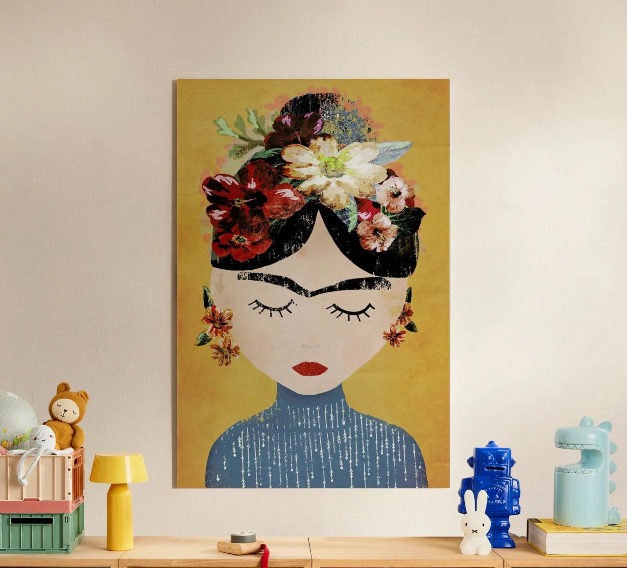 Frida (Yellow) Acryl-Glas von treechild