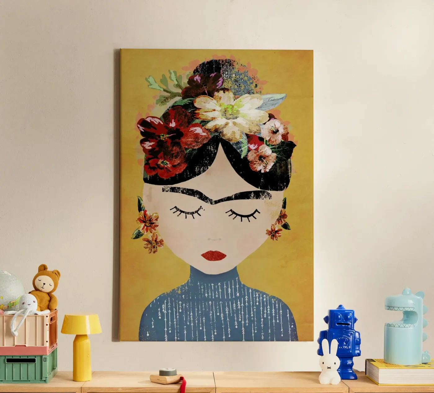Frida (Yellow) canvas by treechild