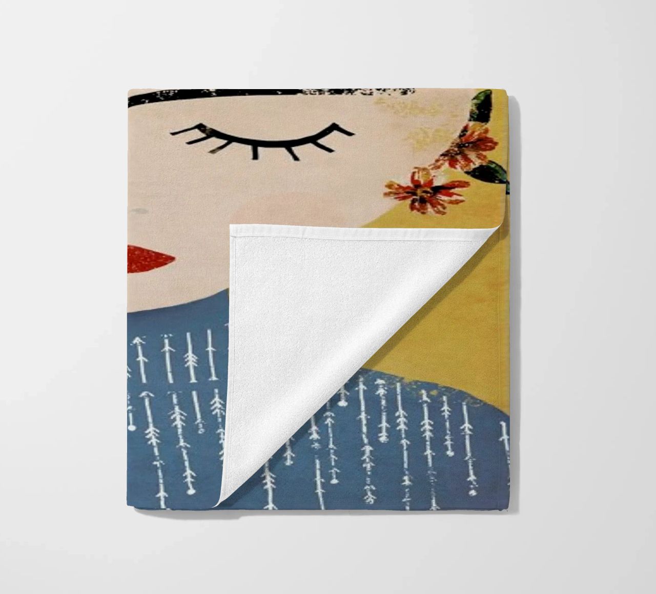 Frida (Yellow) beach towel by treechild