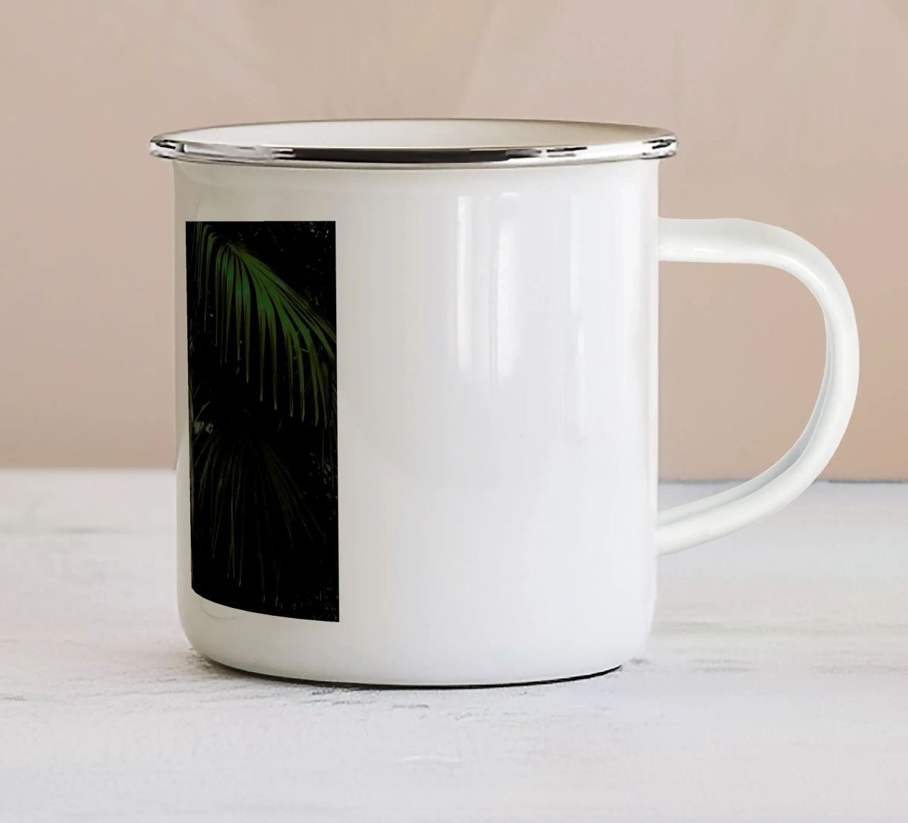 Palm Lover tazza in smalto da Matevž Kosterov