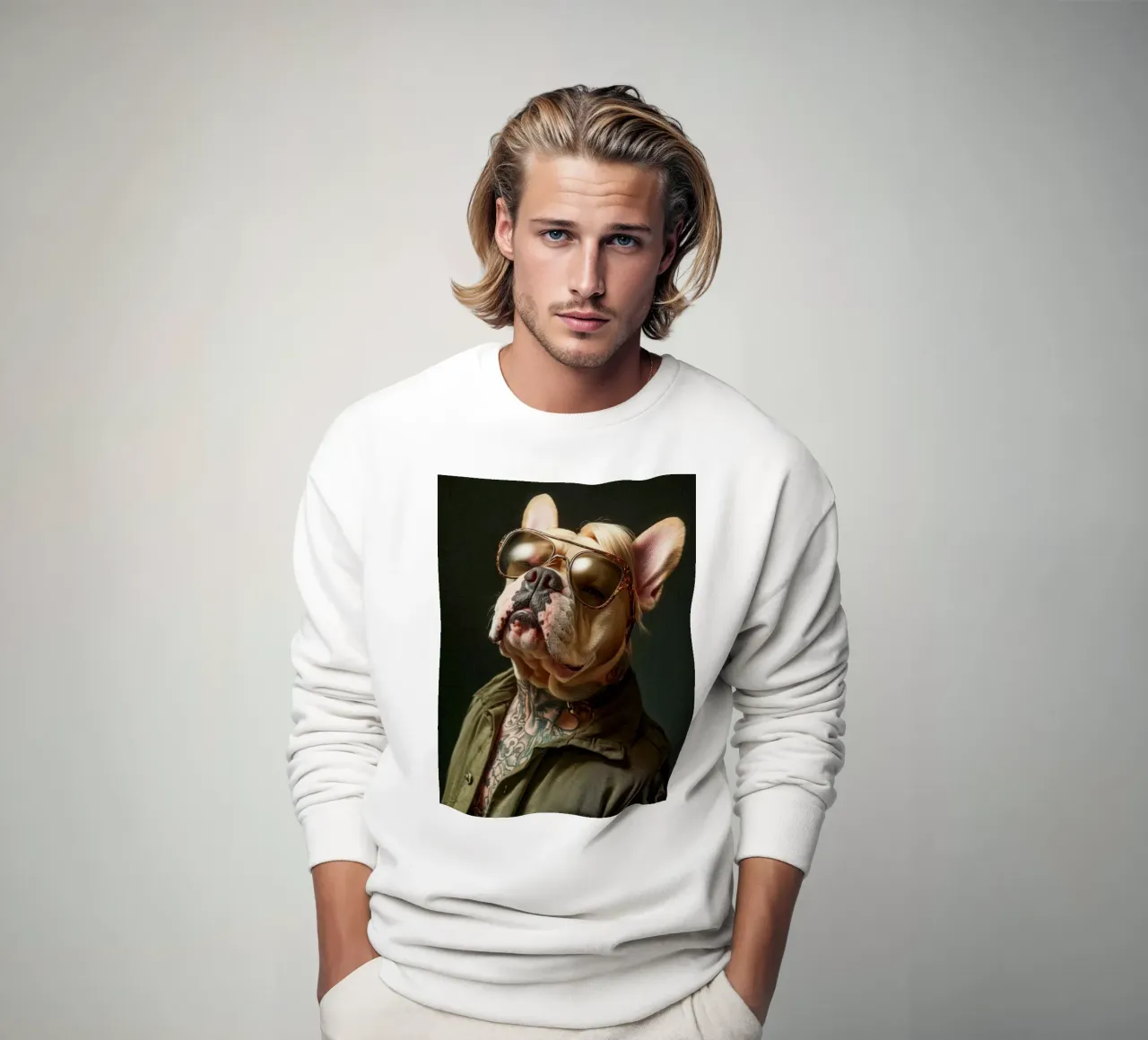 Lorenzo Sweatshirt von Affiches Chien Originales – Dogland