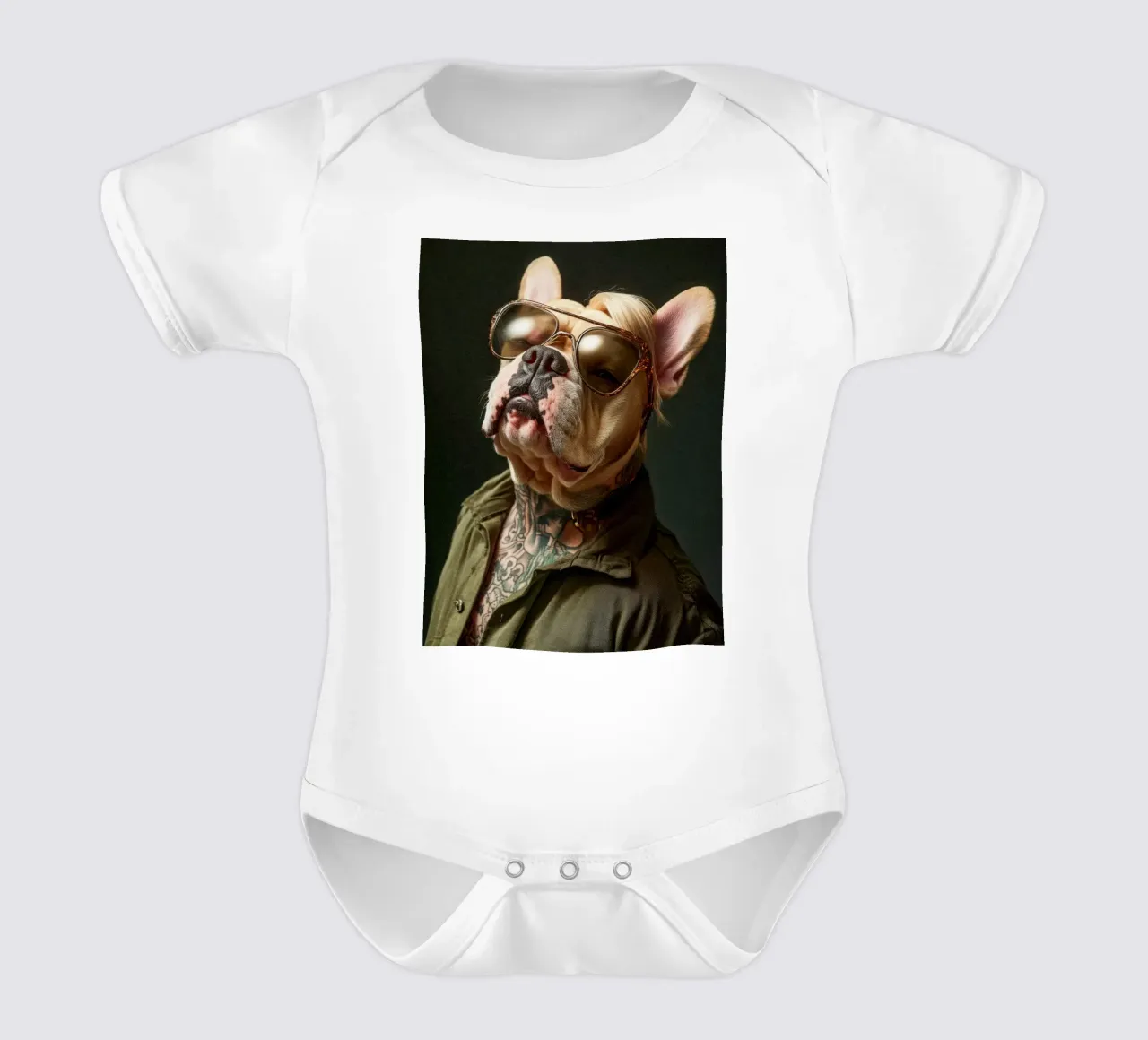 Lorenzo body neonato maniche corte da Affiches Chien Originales – Dogland