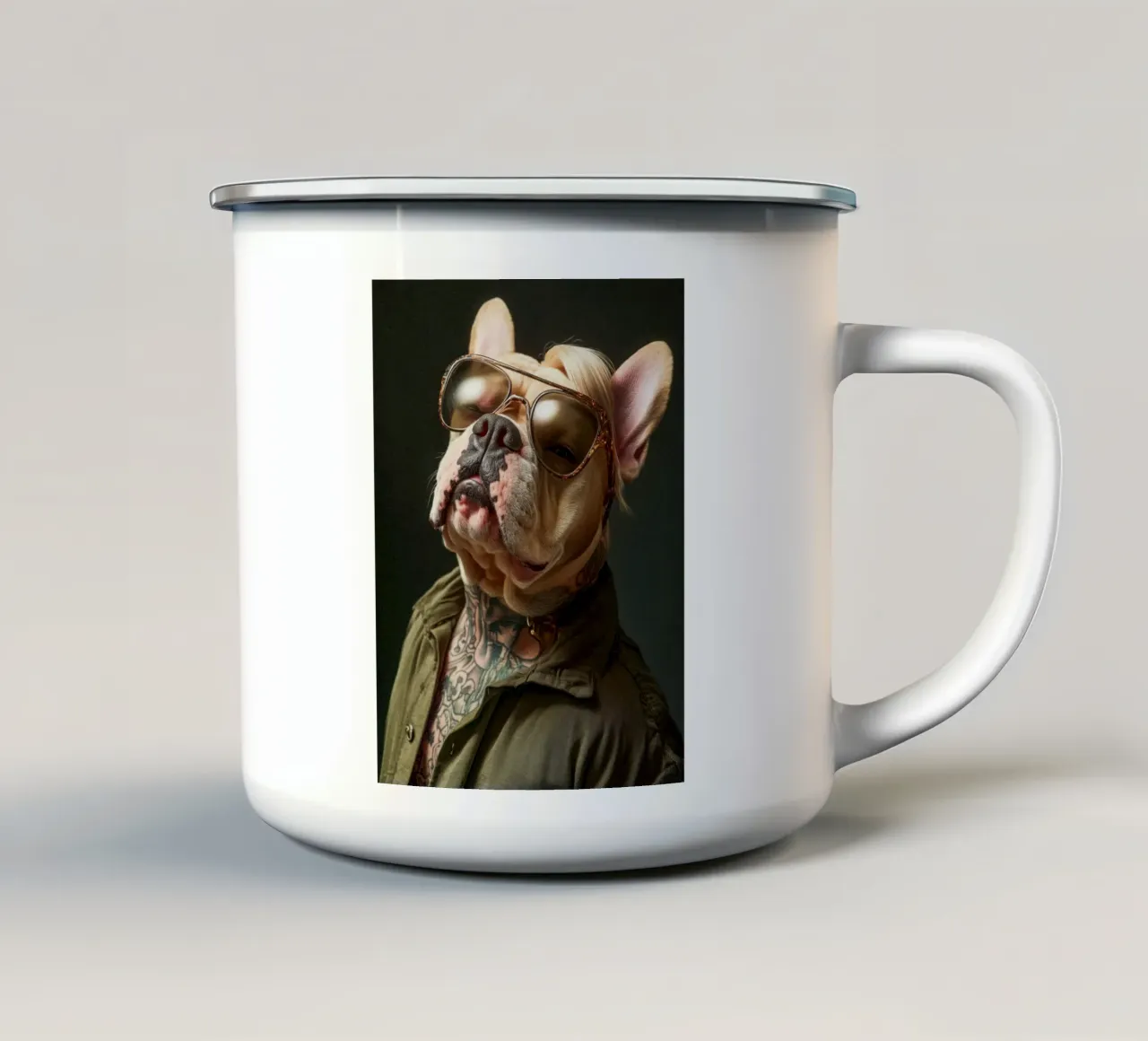 Lorenzo taza de esmalte de Affiches Chien Originales – Dogland