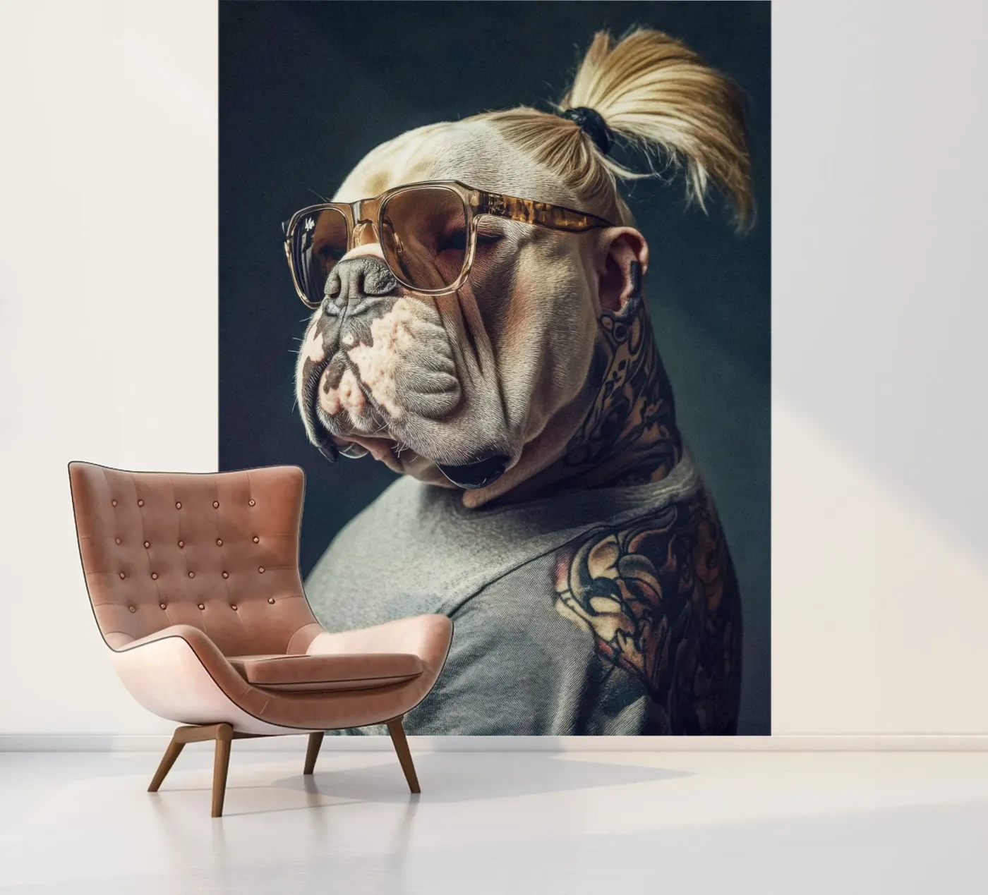 Milo fotobehang van Affiches Chien Originales – Dogland