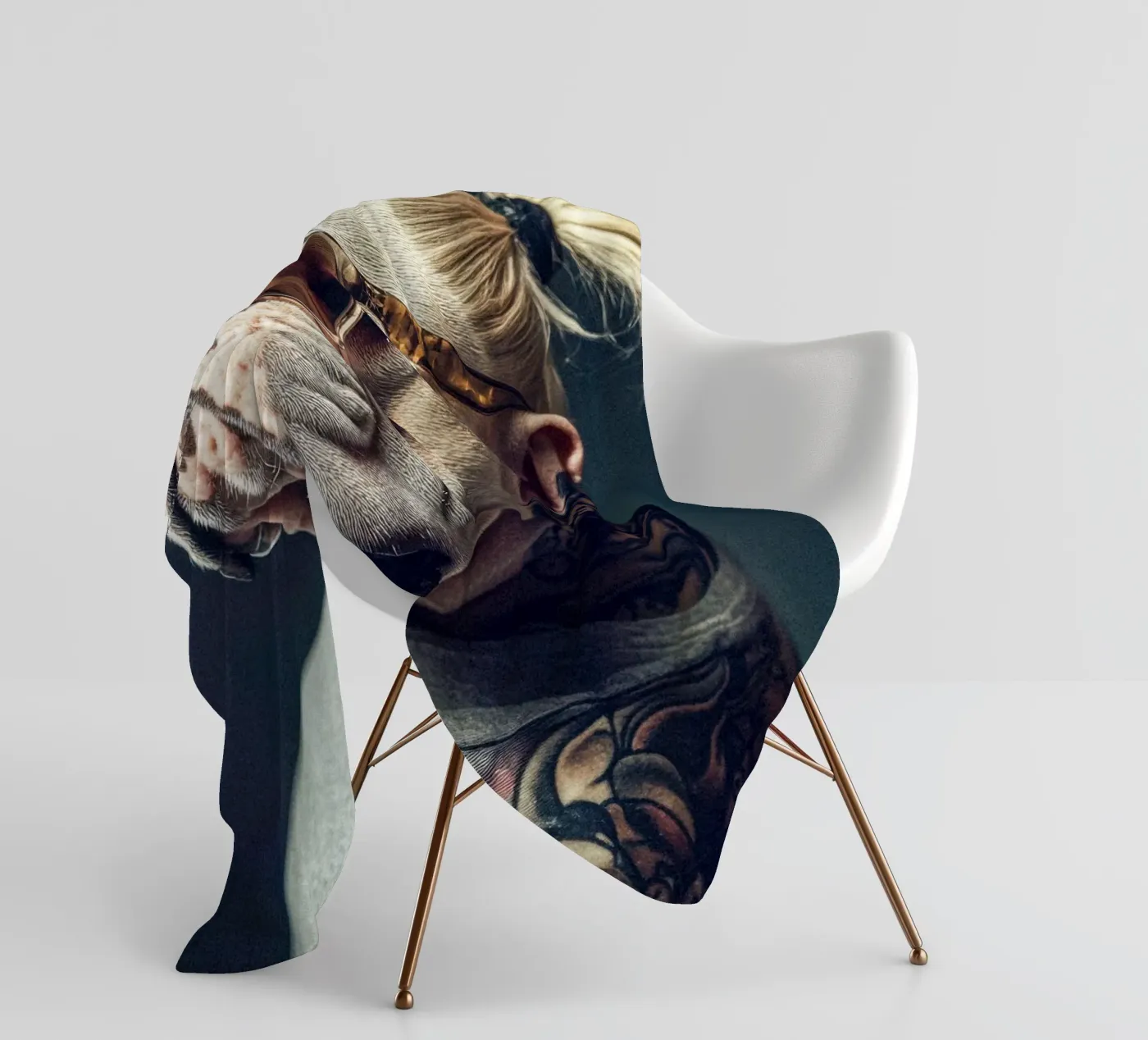 Milo fleecedeken van Affiches Chien Originales – Dogland