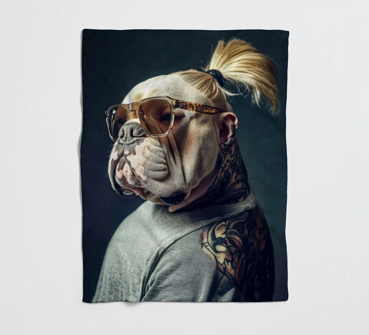 Milo fleecedeken van Affiches Chien Originales – Dogland