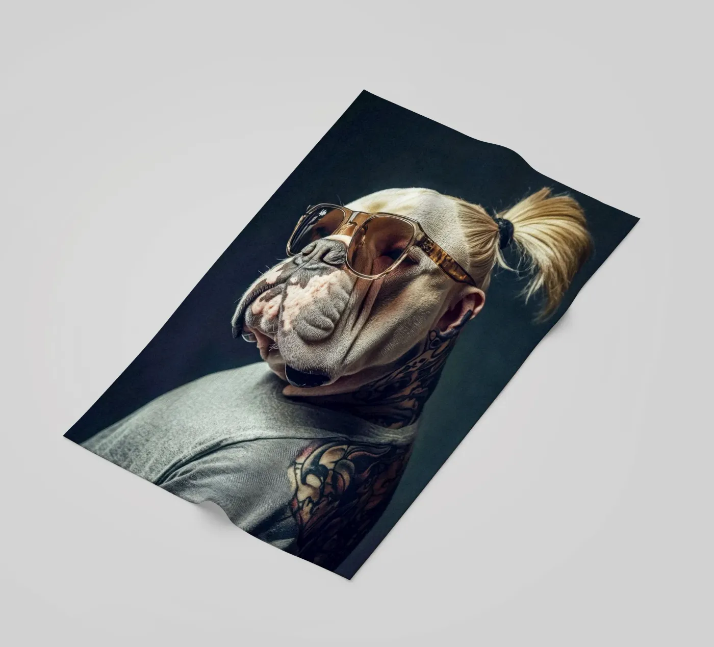 Milo strandhanddoek van Affiches Chien Originales – Dogland