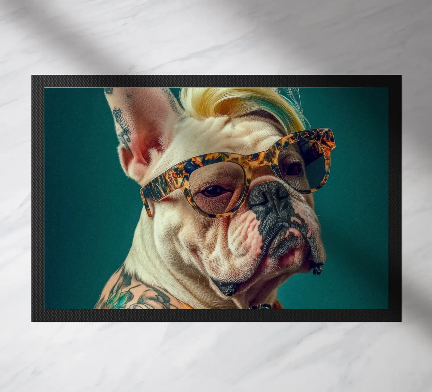 Sky Fußmatte von Affiches Chien Originales – Dogland