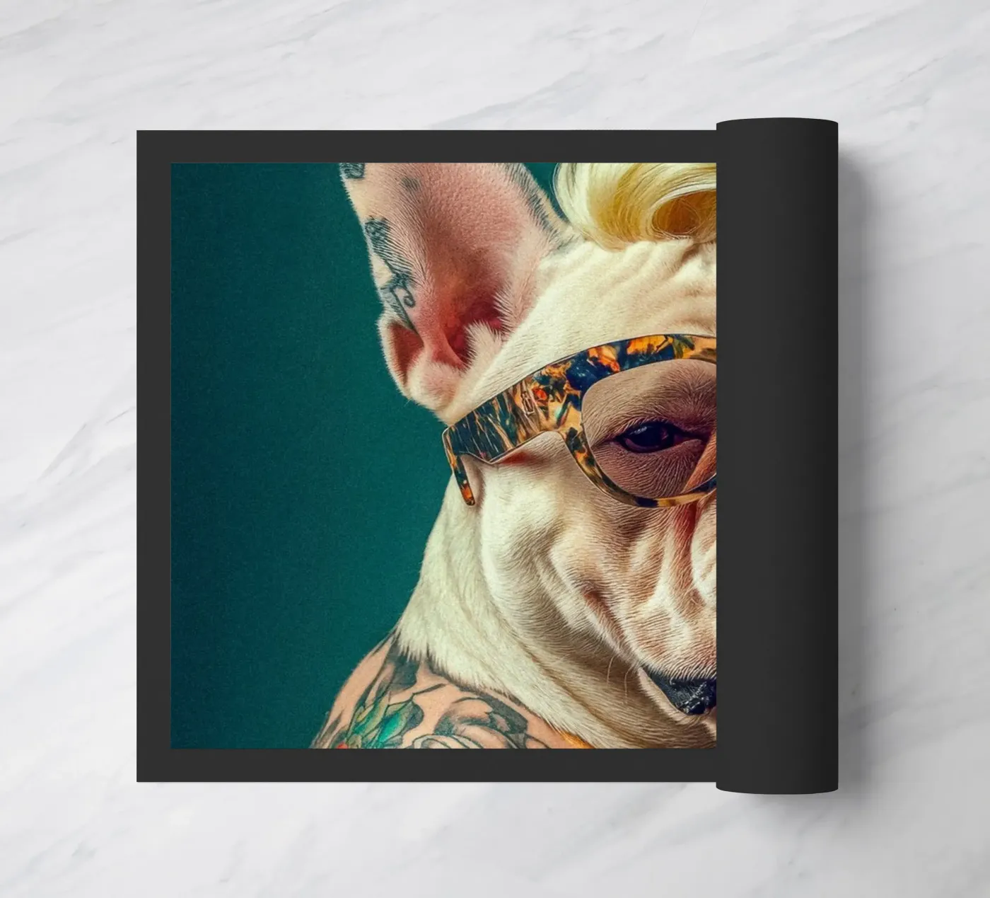 Sky Fußmatte von Affiches Chien Originales – Dogland