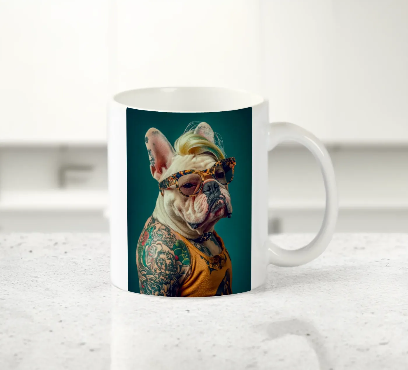 Sky ceramic mug by Affiches Chien Originales – Dogland