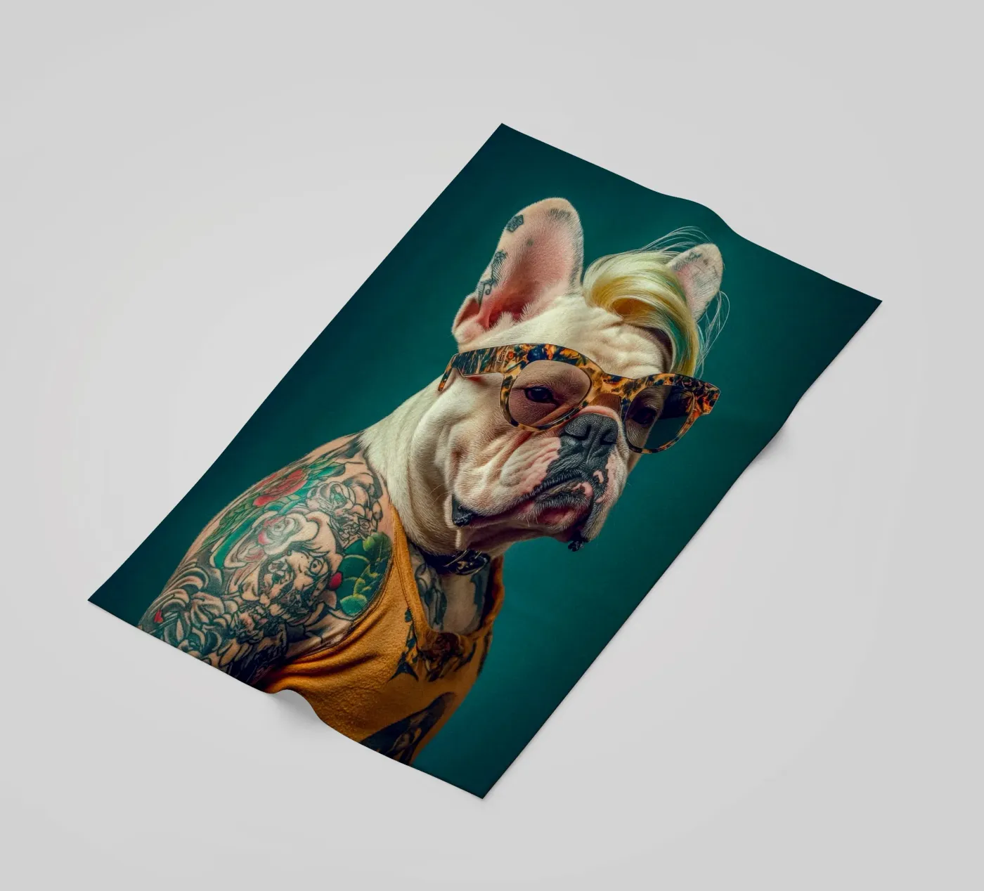 Sky beach towel by Affiches Chien Originales – Dogland