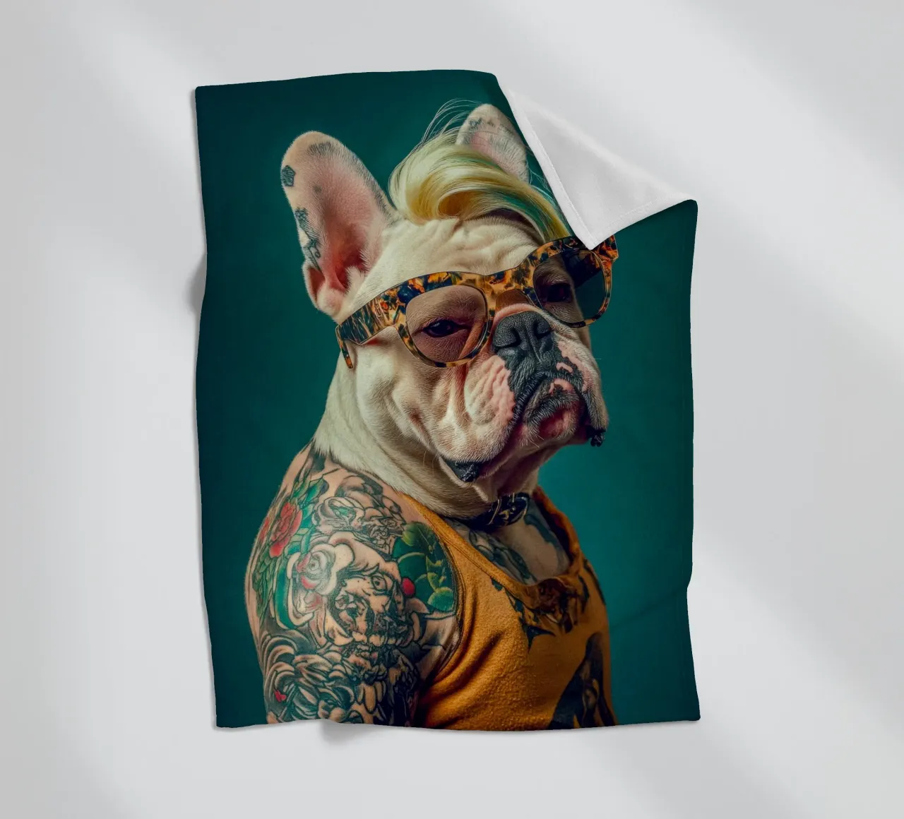 Sky fleecedeken van Affiches Chien Originales – Dogland