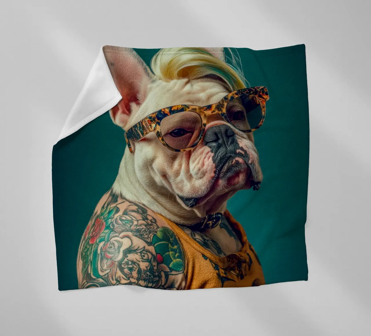 Sky fleecedeken van Affiches Chien Originales – Dogland