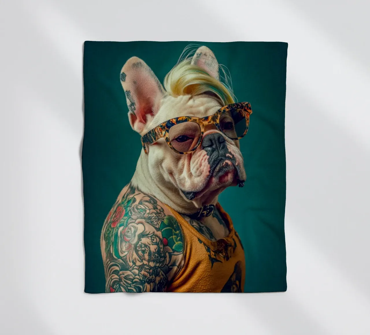 Sky fleecedeken van Affiches Chien Originales – Dogland