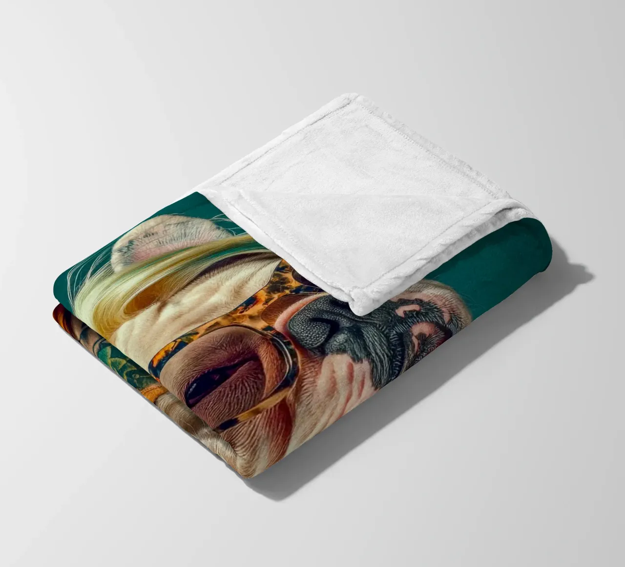 Sky fleecedeken van Affiches Chien Originales – Dogland