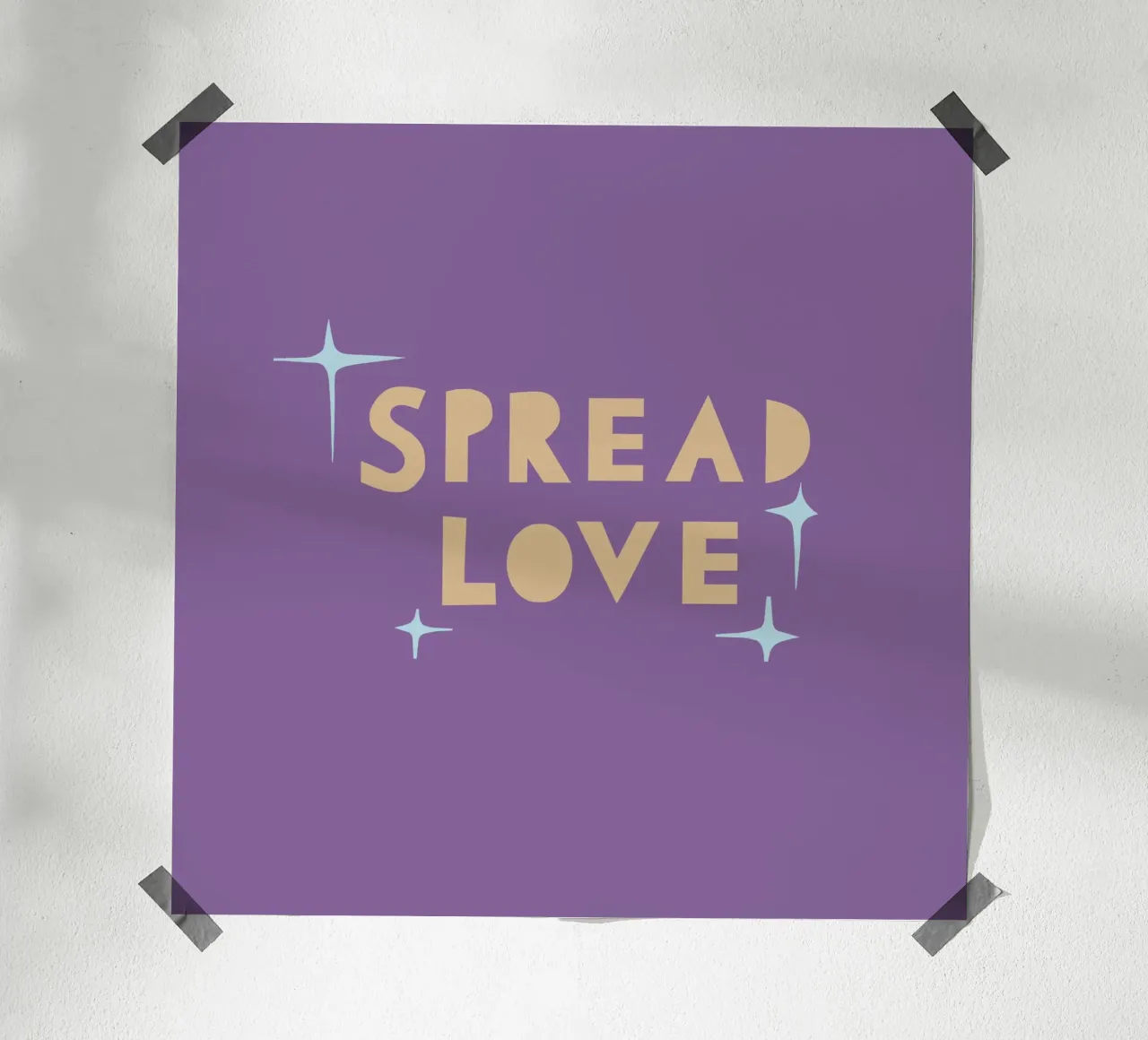 Spread Love poster da Iris Knabenschuh Design