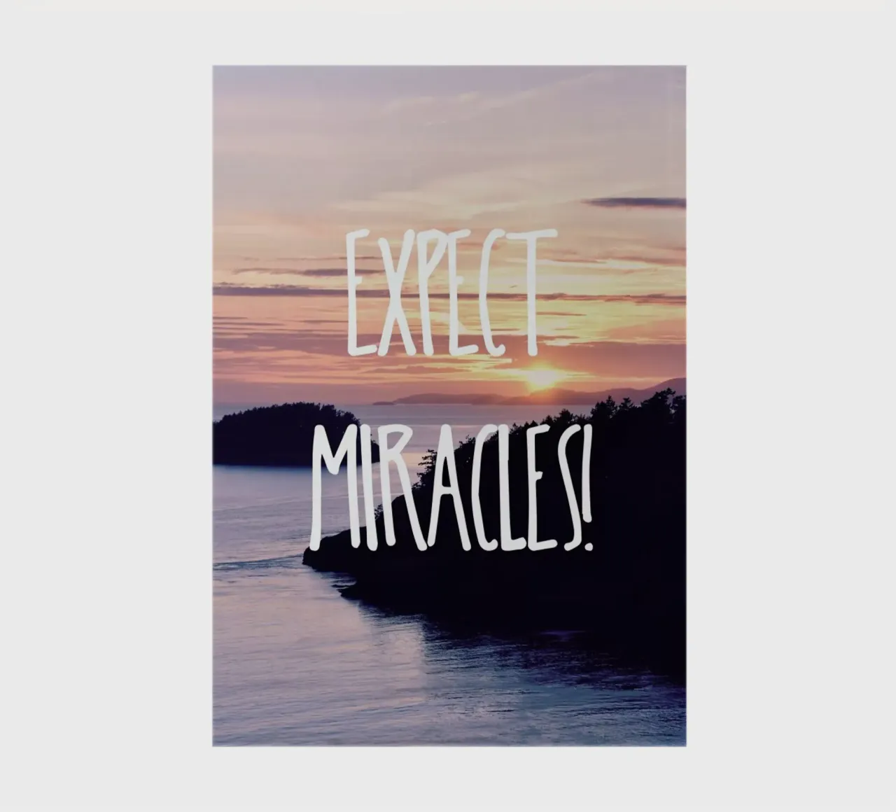 Expect Miracles notebook by Robin Delean