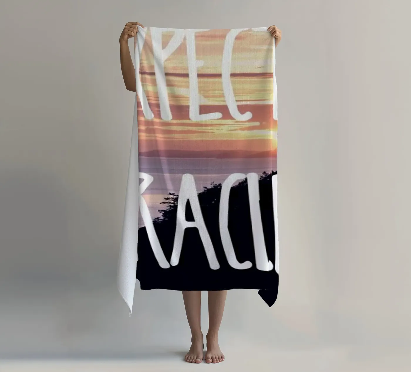 Expect Miracles strandhanddoek van Robin Delean