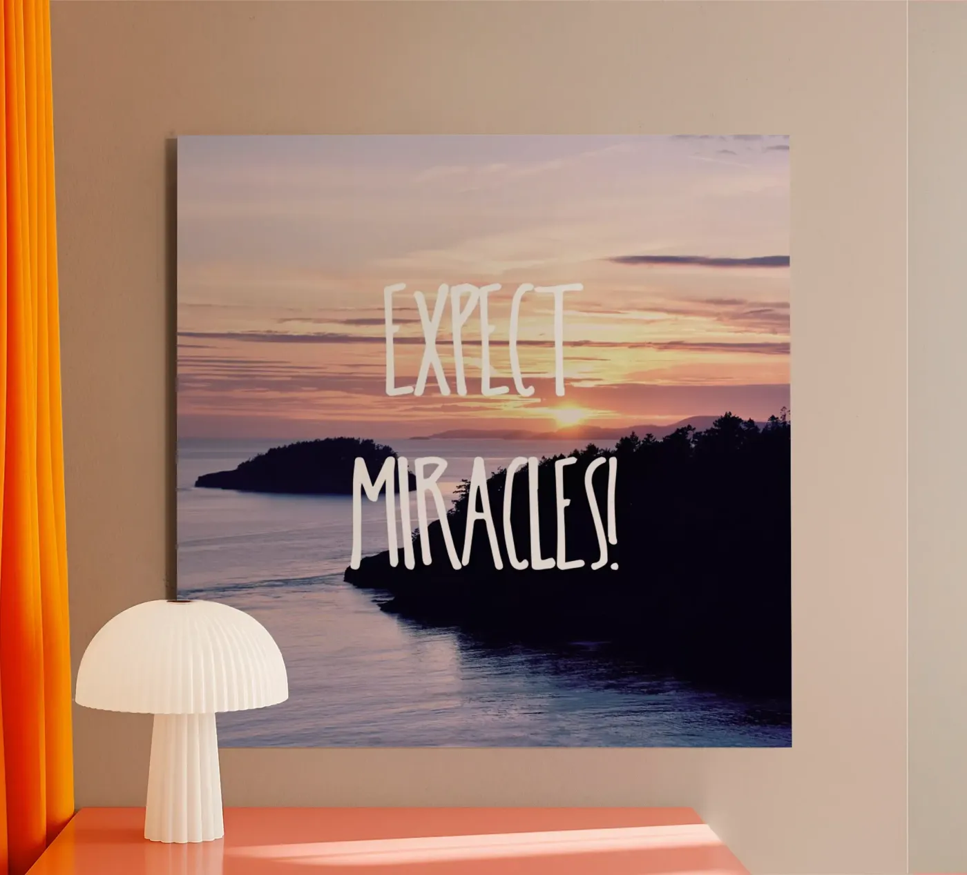 Expect Miracles alluminio dibond da Robin Delean