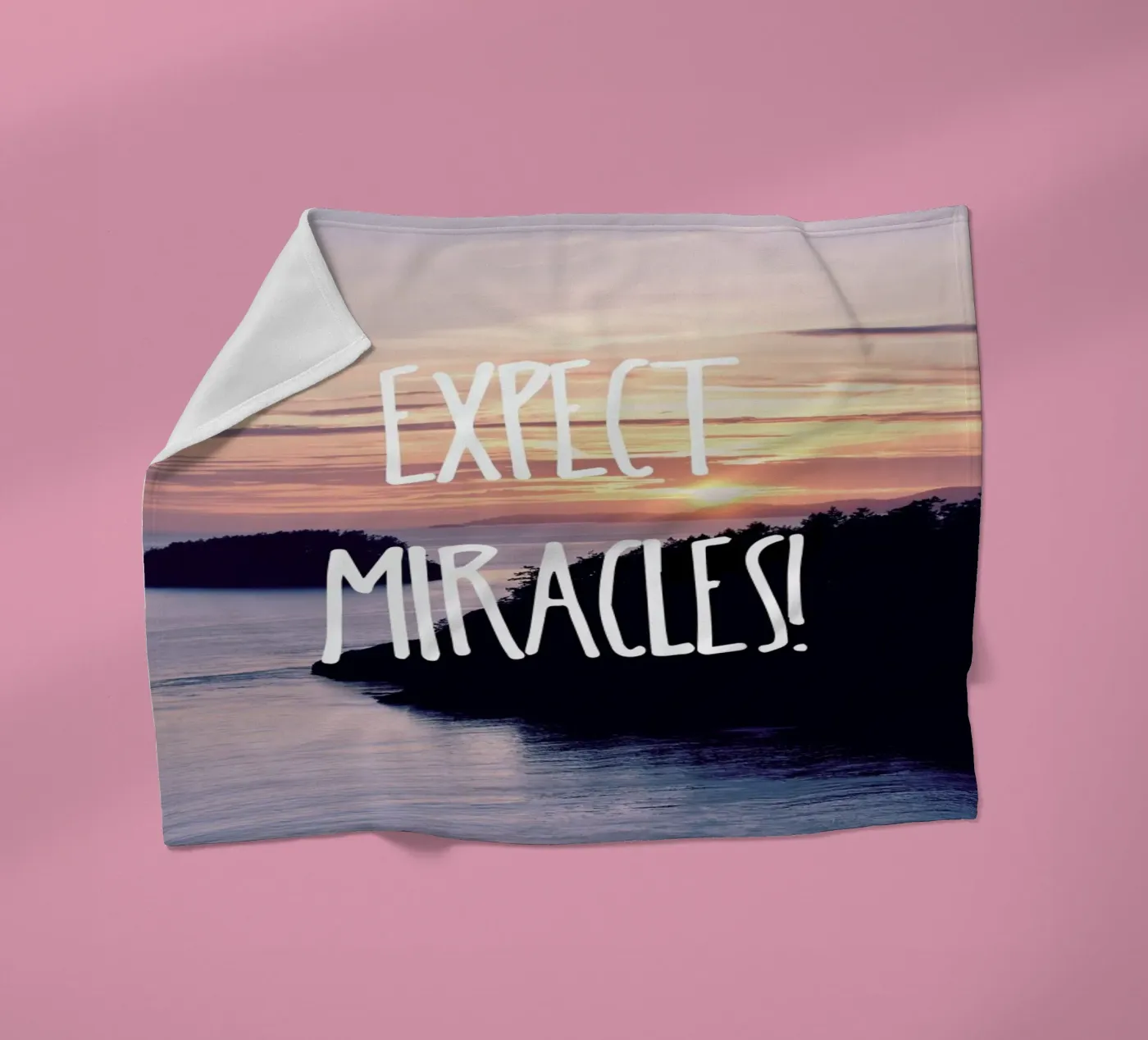 Expect Miracles Fleecedecke von Robin Delean