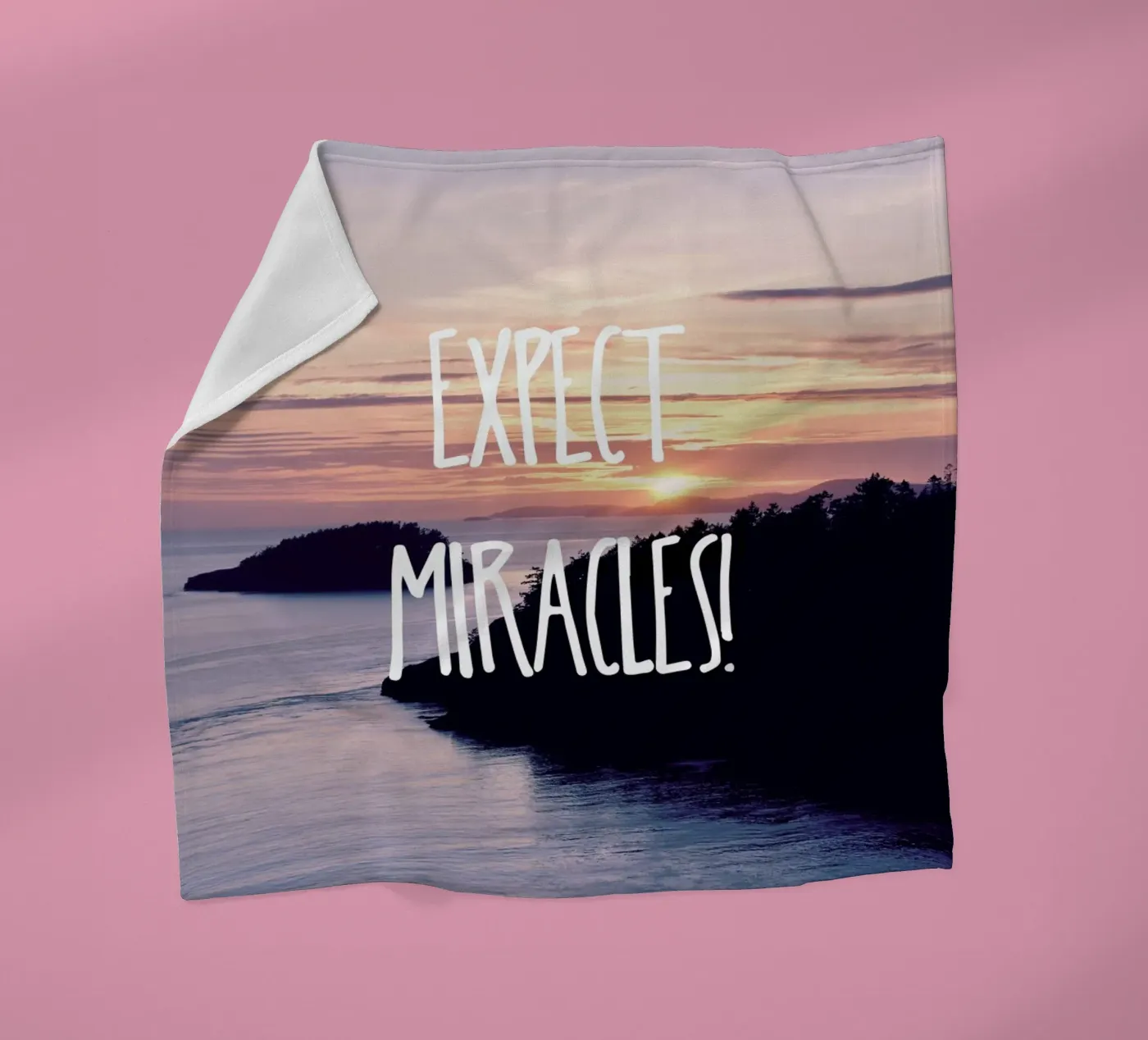 Expect Miracles Fleecedecke von Robin Delean