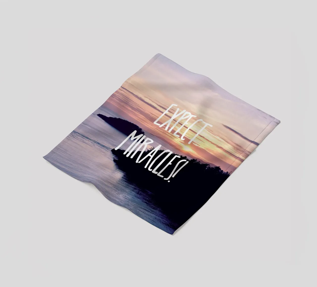 Expect Miracles fleecedeken van Robin Delean