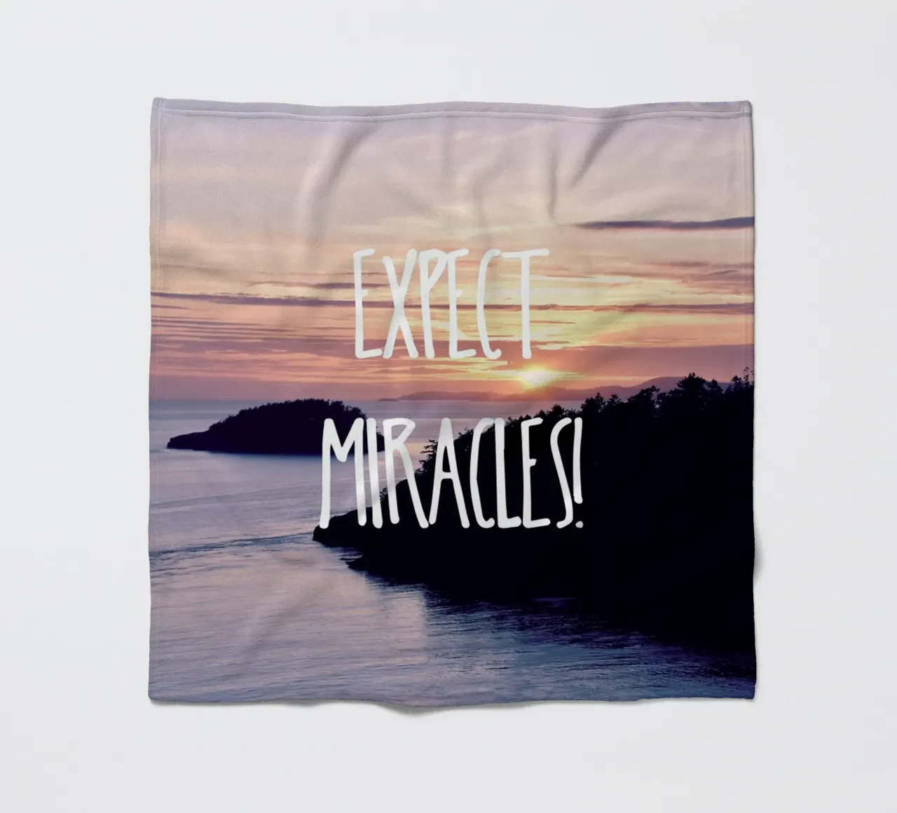 Expect Miracles fleecedeken van Robin Delean