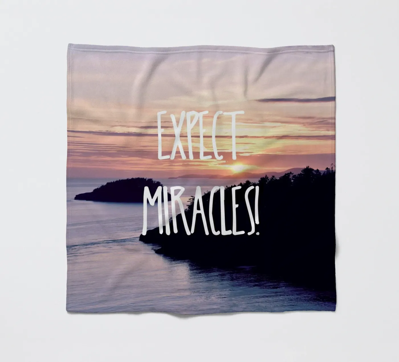 Expect Miracles Fleecedecke von Robin Delean