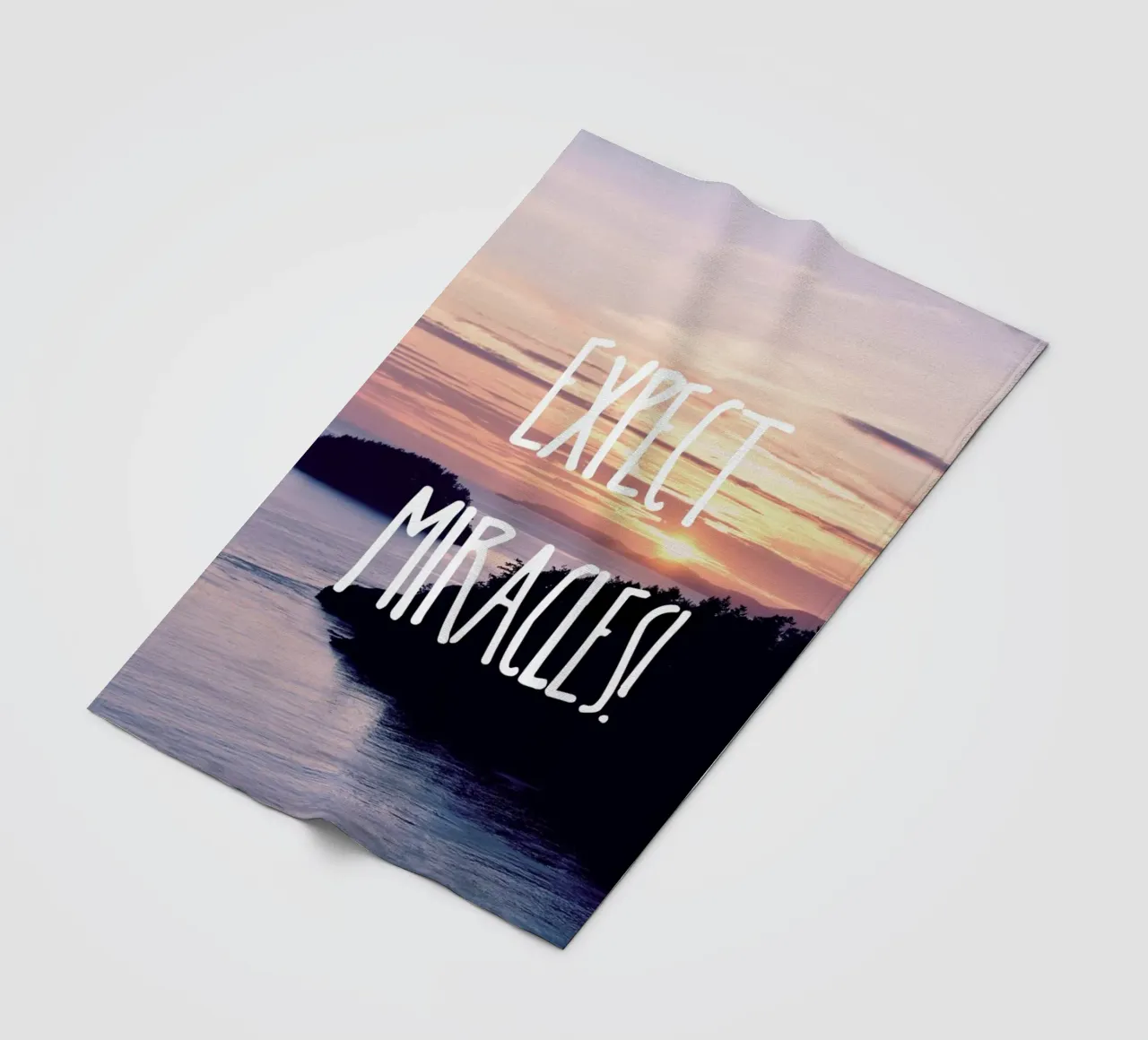 Expect Miracles fleecedeken van Robin Delean