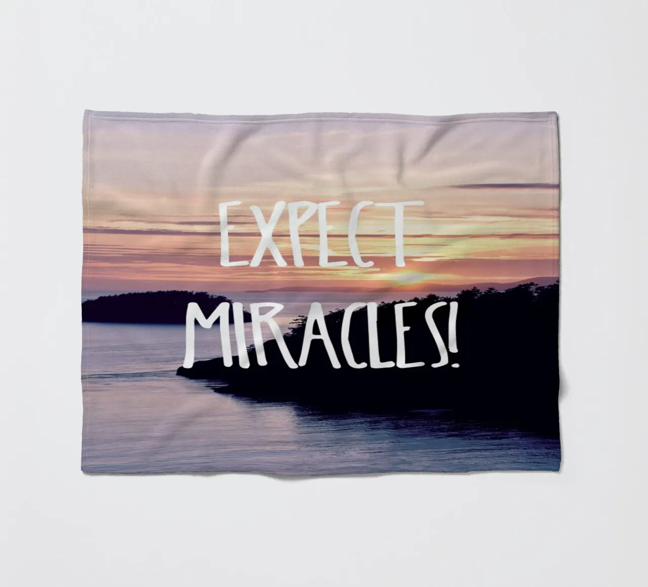 Expect Miracles fleecedeken van Robin Delean