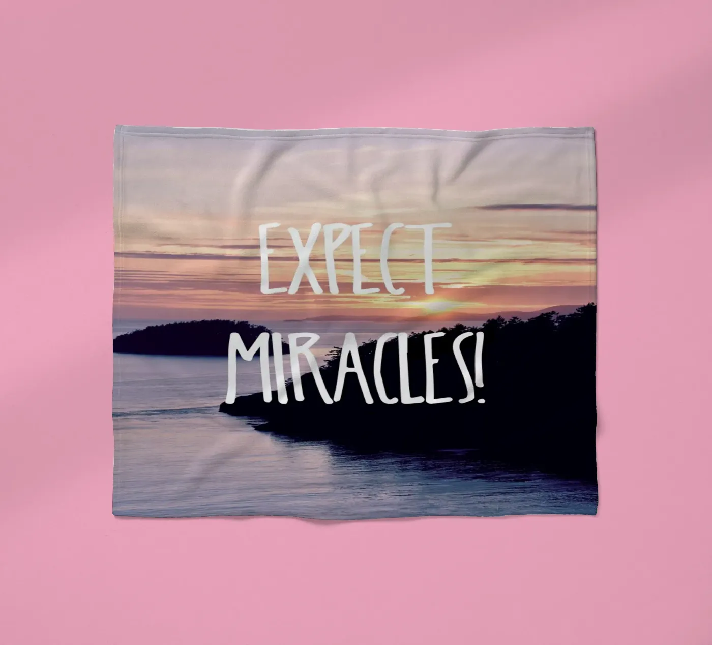 Expect Miracles Fleecedecke von Robin Delean