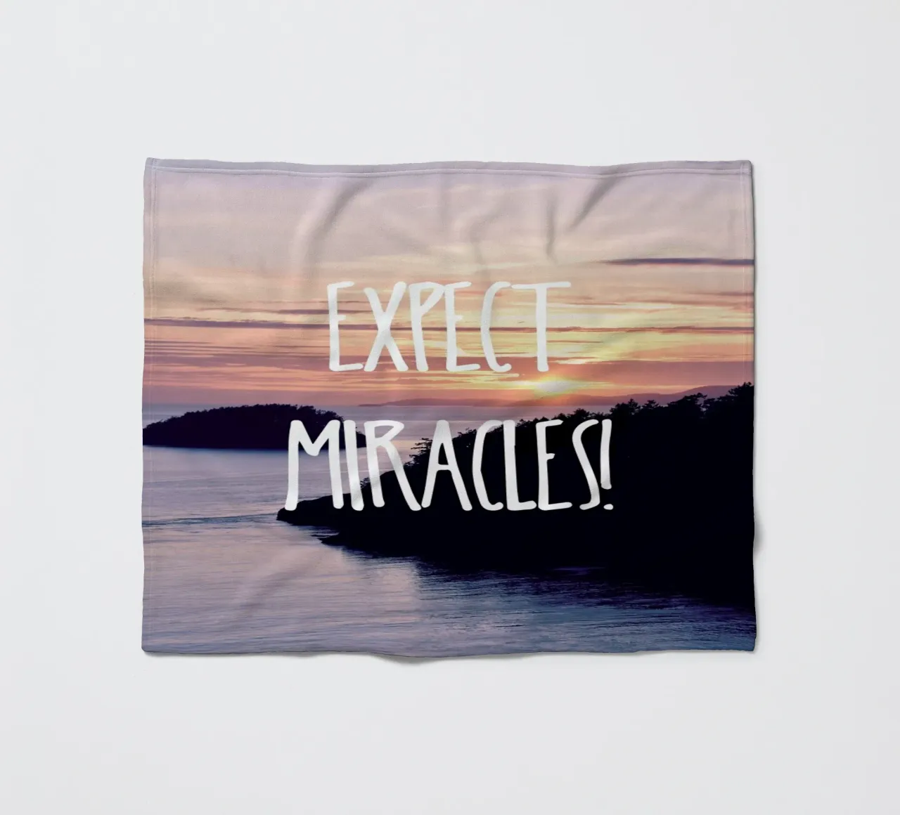 Expect Miracles fleecedeken van Robin Delean