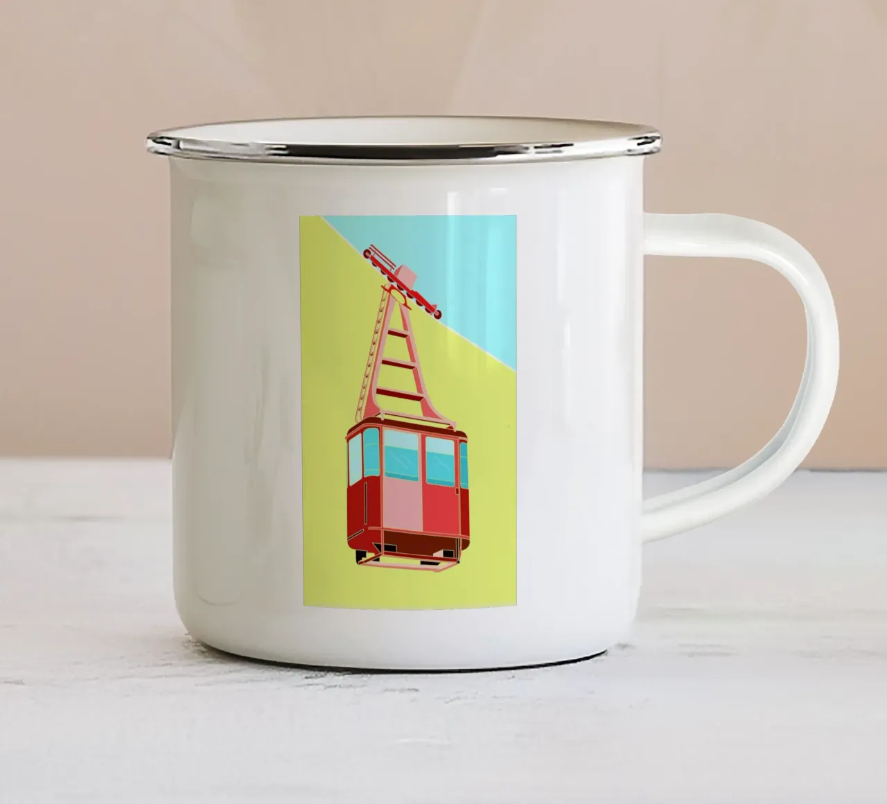 Gondola tazza in smalto da Jan Luzar