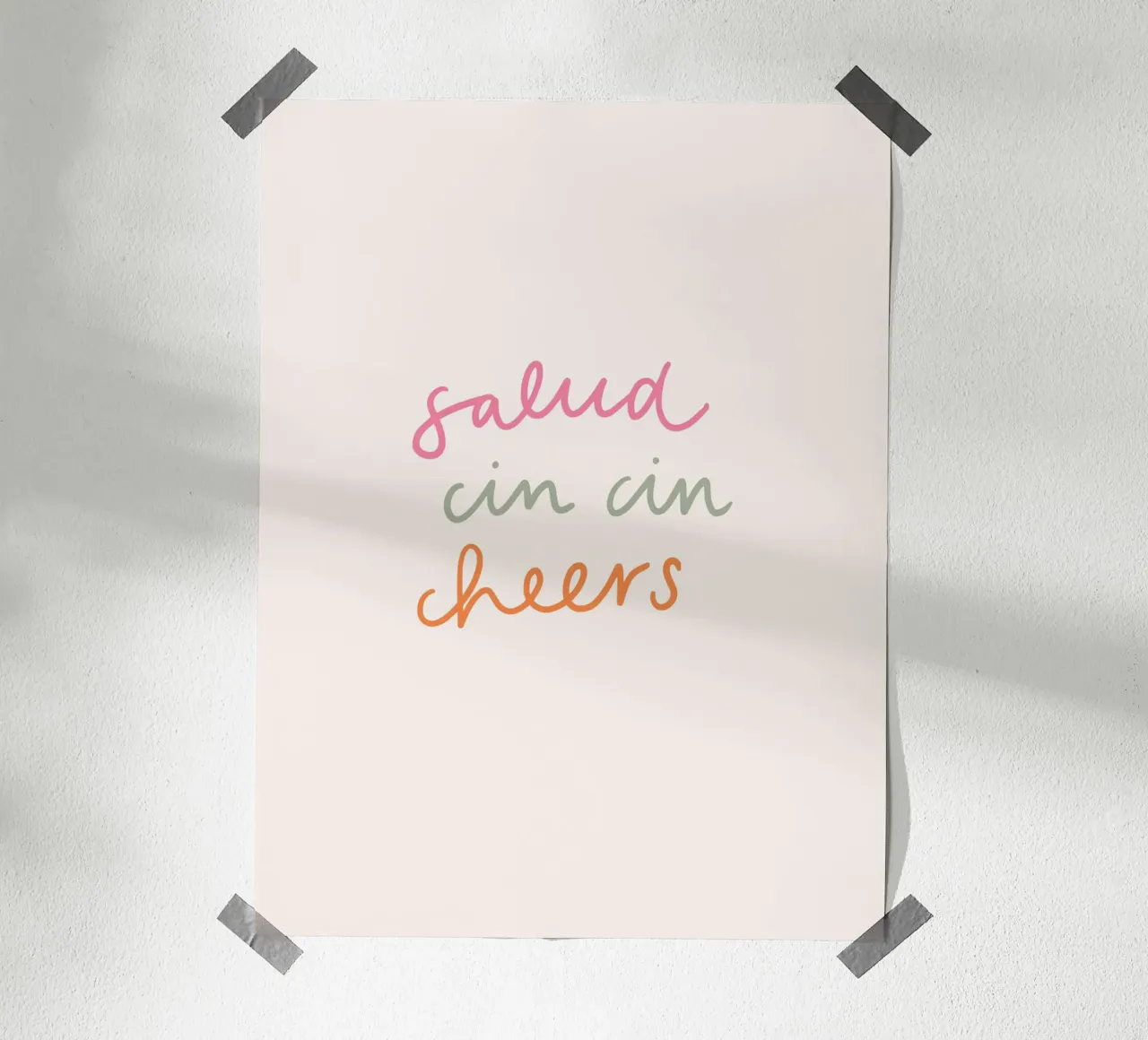 Cin Cin poster da KRUTH DESIGN