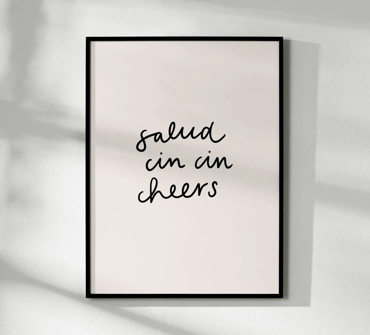 Cin Cin poster con telaio in plastica da KRUTH DESIGN