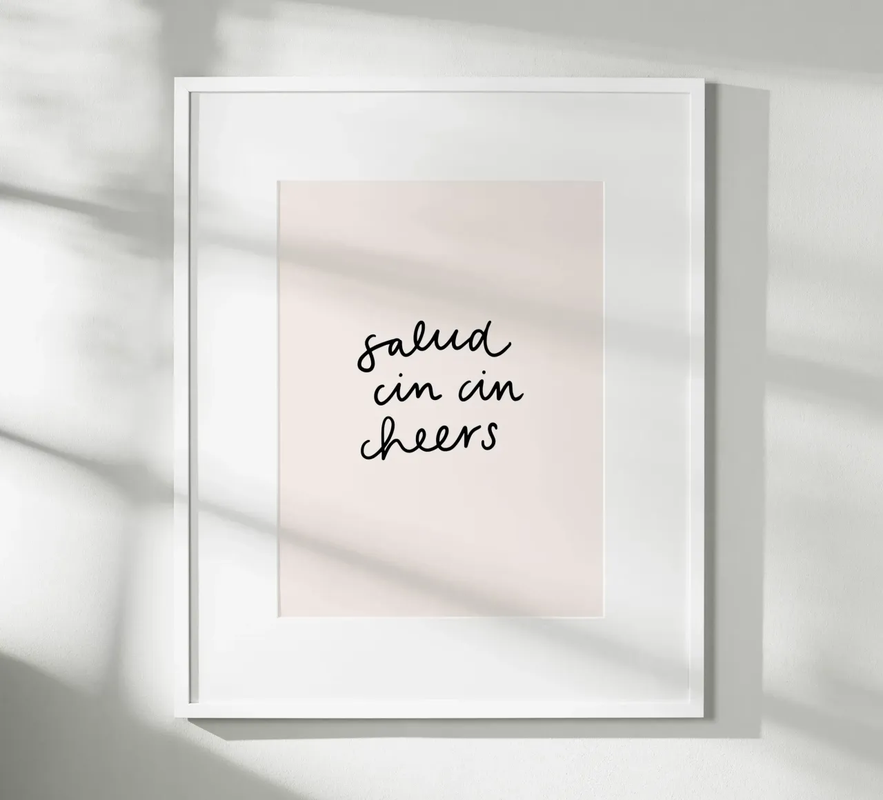 Cin Cin poster con telaio in plastica da KRUTH DESIGN