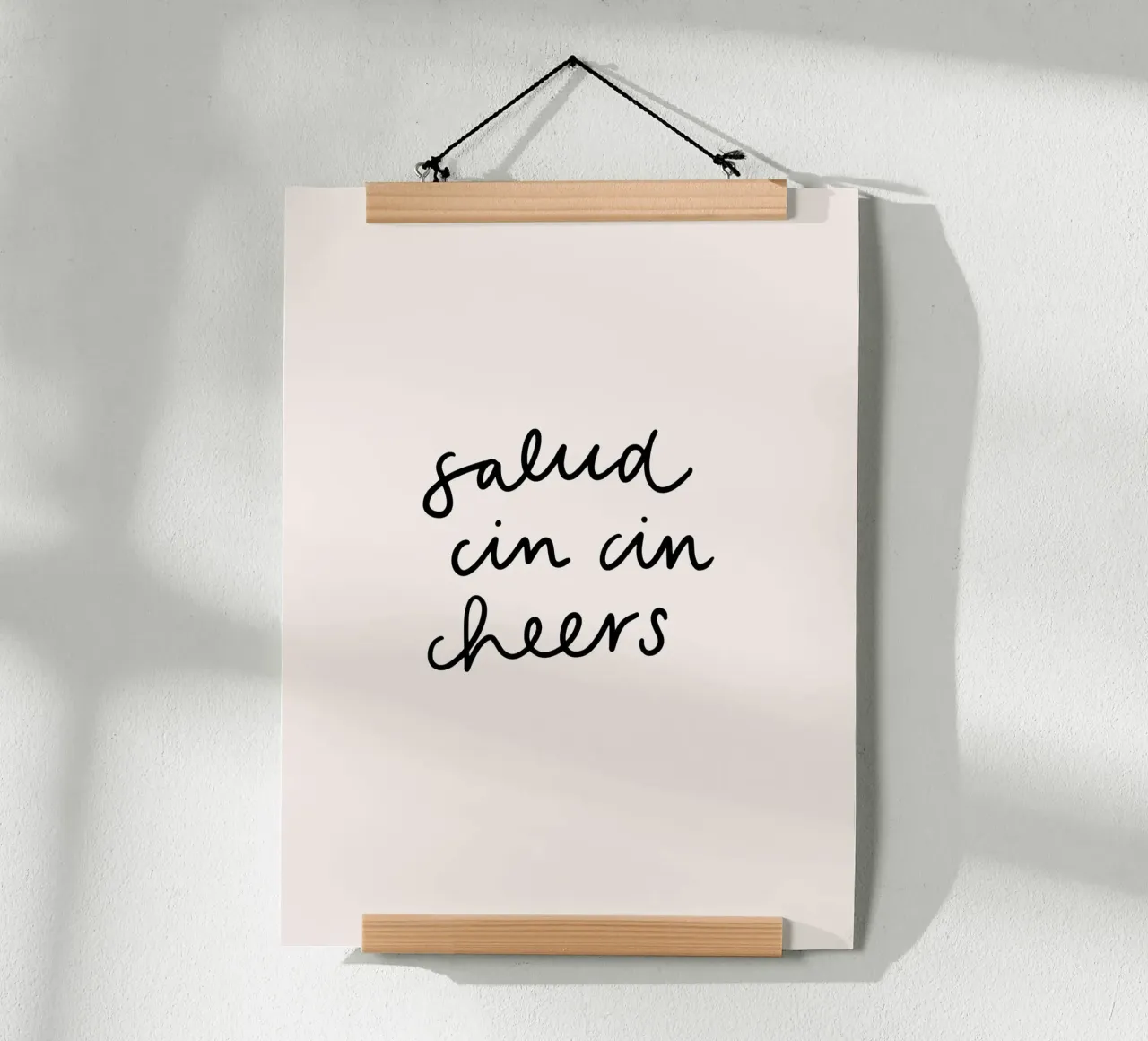 Cin Cin poster con telaio in plastica da KRUTH DESIGN