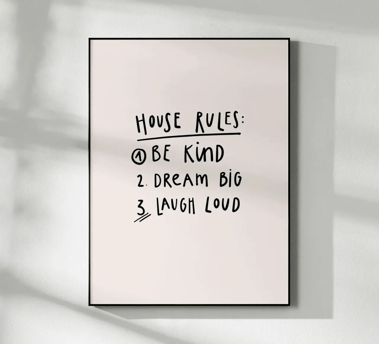 House Rules plexiglass da KRUTH DESIGN