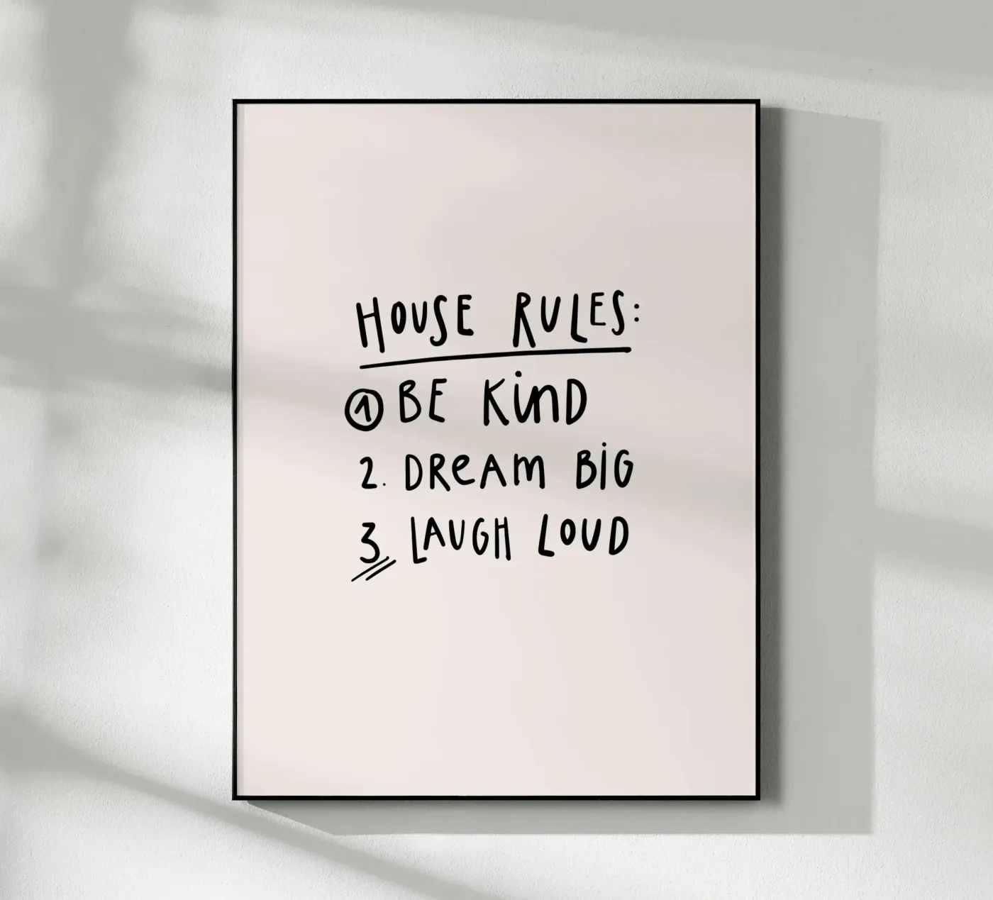 House Rules plexiglass da KRUTH DESIGN