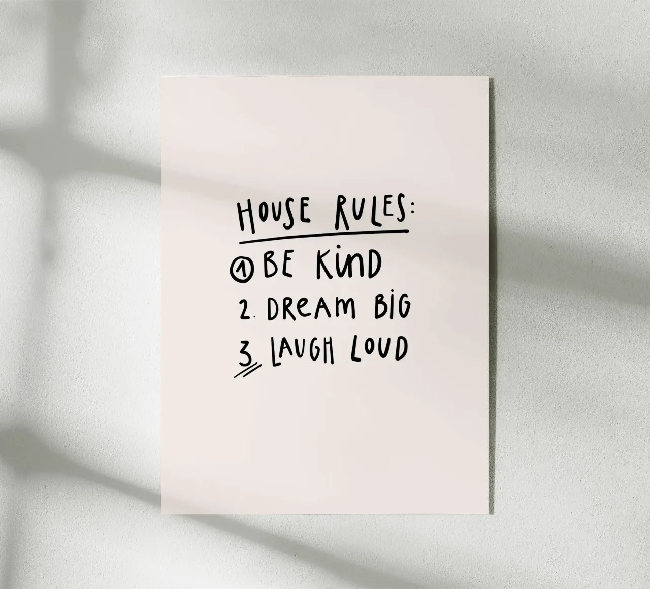 House Rules plexiglass da KRUTH DESIGN