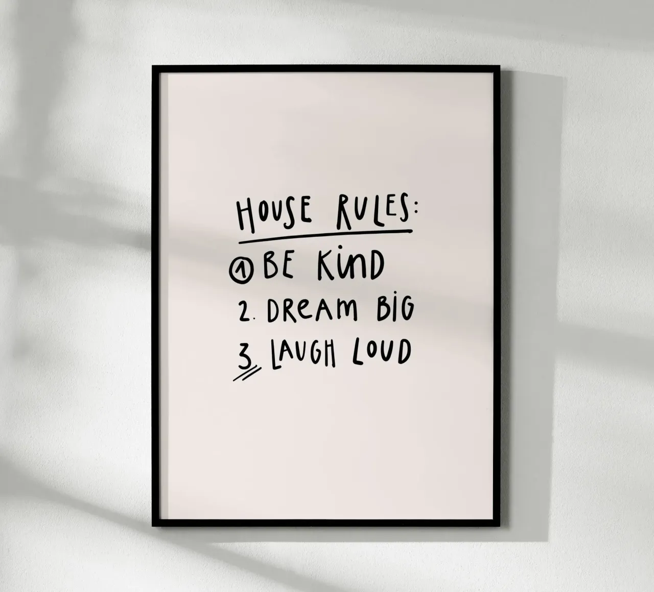House Rules poster da KRUTH DESIGN