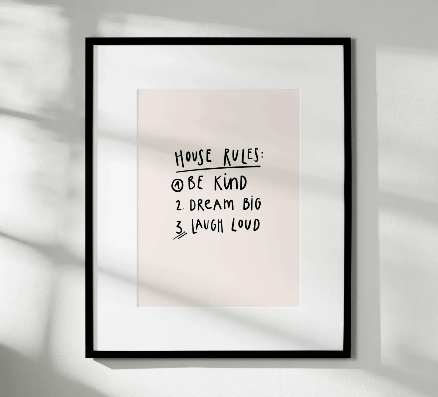 House Rules poster da KRUTH DESIGN