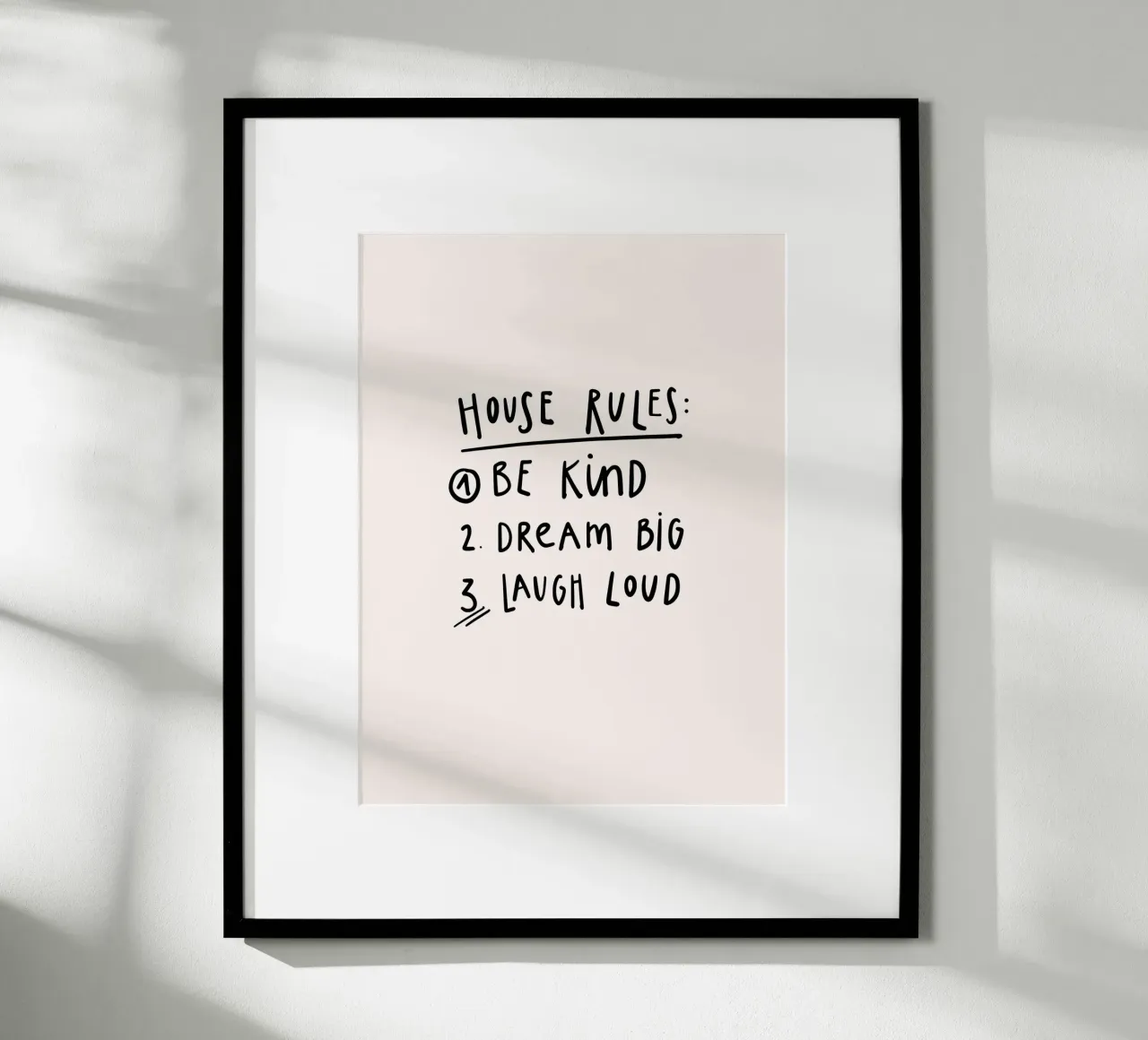 House Rules poster da KRUTH DESIGN