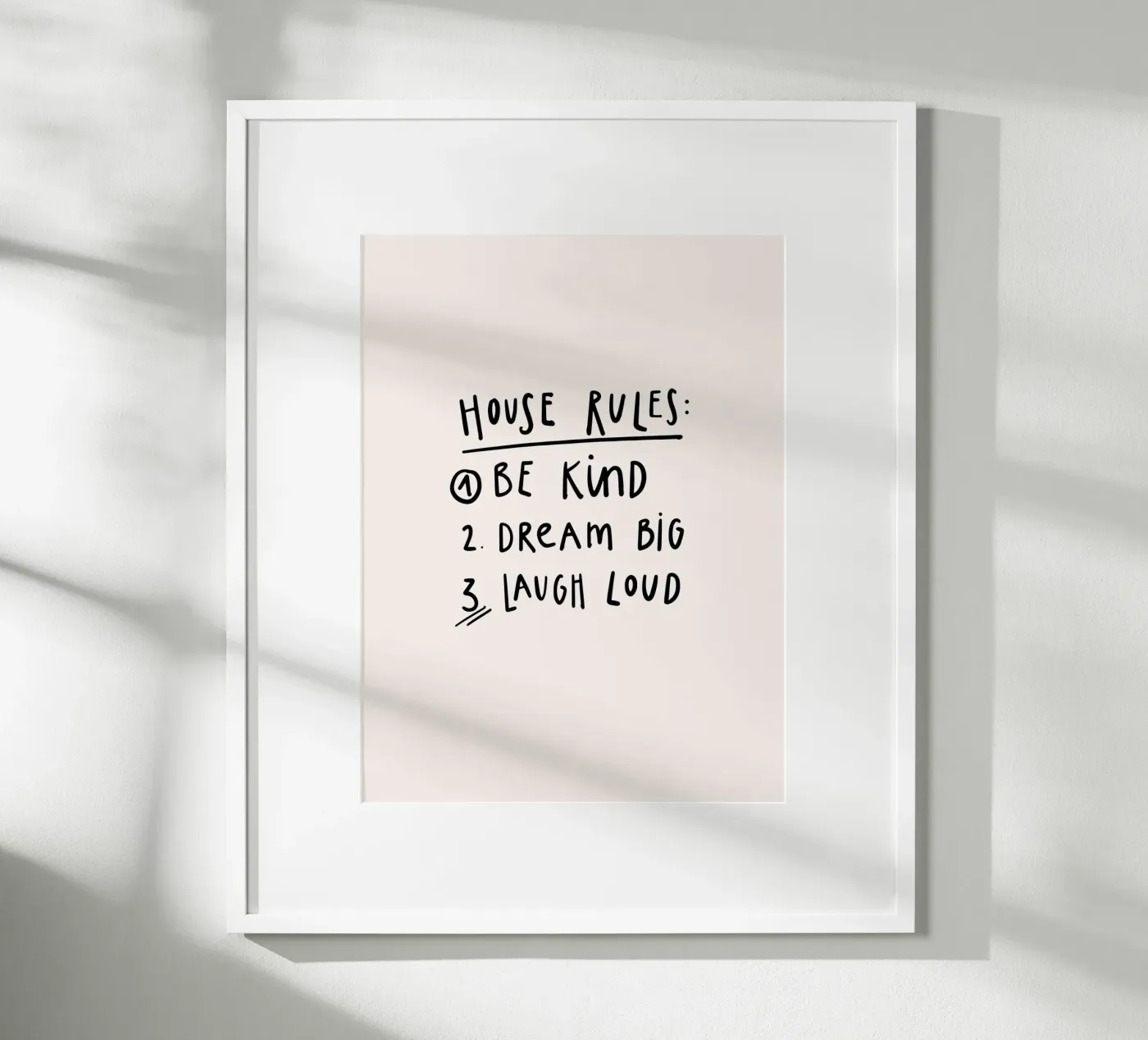 House Rules poster da KRUTH DESIGN