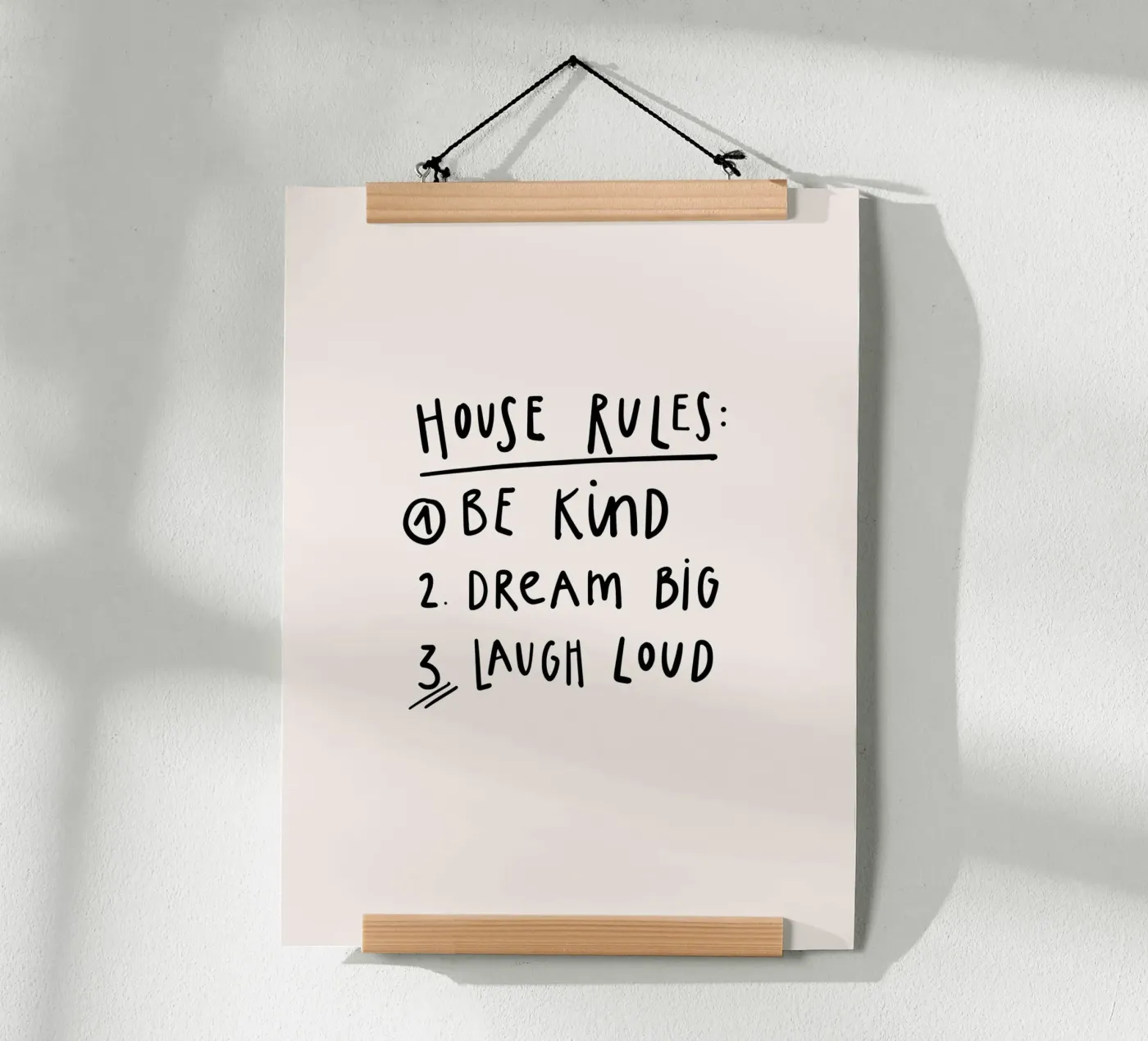 House Rules poster da KRUTH DESIGN