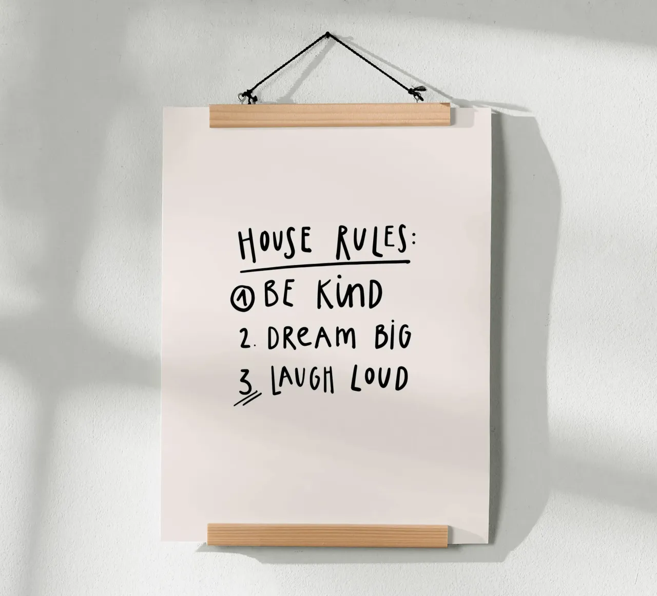 House Rules poster da KRUTH DESIGN